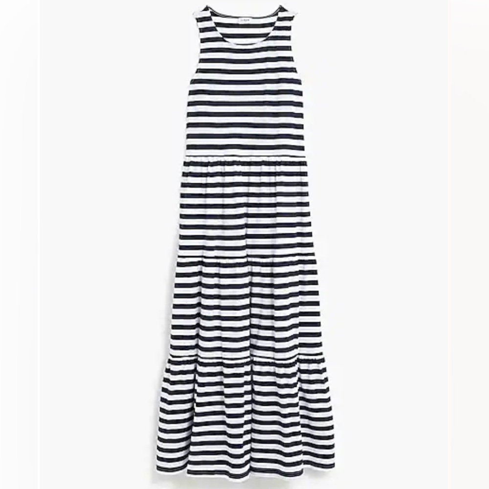 J. Crew Tiered Knit Midi Dress